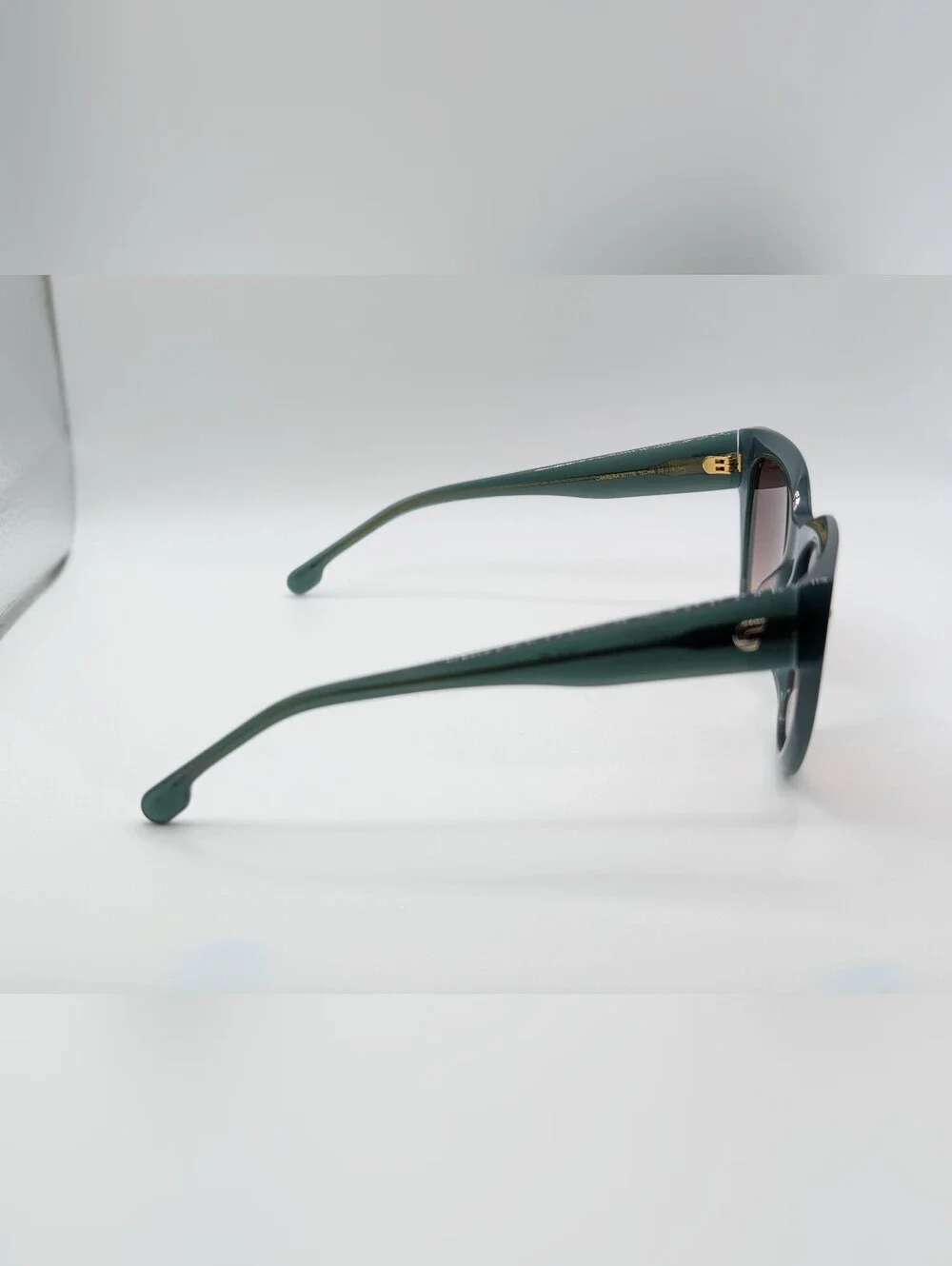 NWT Carrera 3017/S Cat Eye Sunglasses Translucent Green 1EDHA 55mm Case Inc.